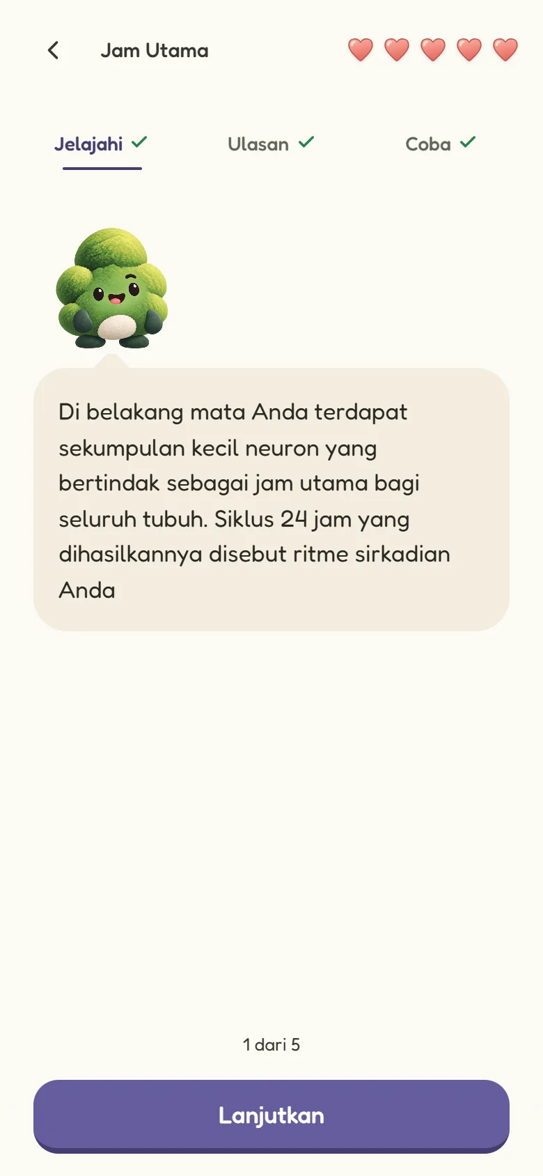 Layar Jelajahi LeWell untuk Jam Utama